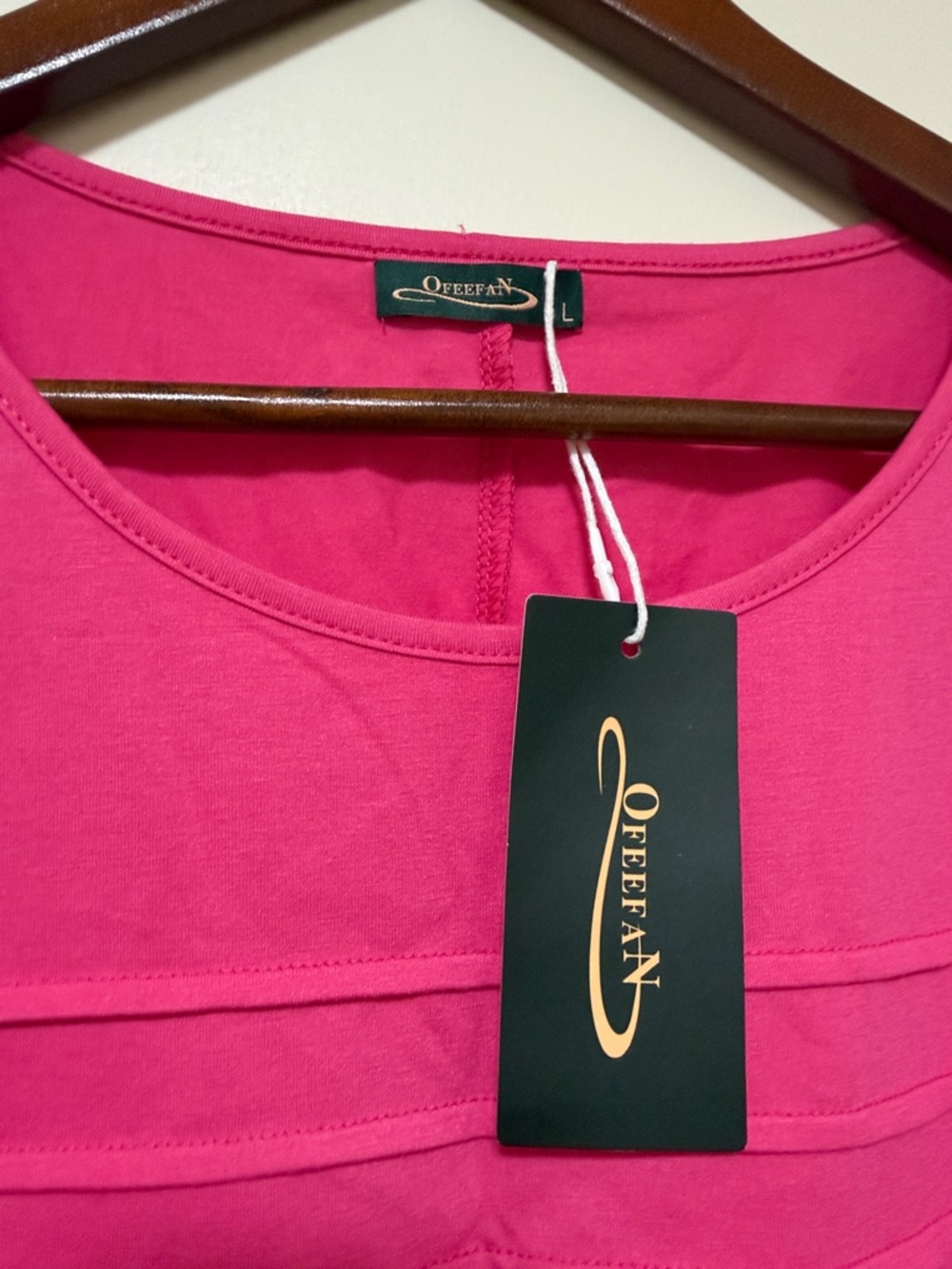 Ladies' Sleeveless Hot Pink Shift Dress by Ofeefan - Picture 4 of 5